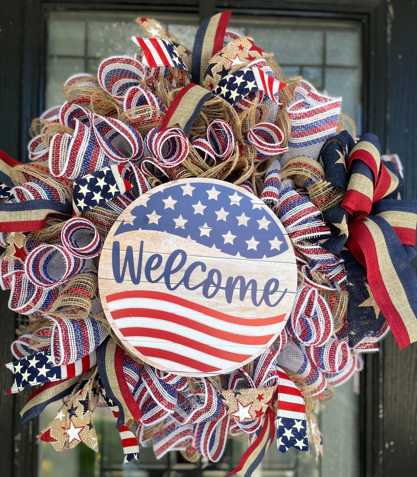 Fourth of July wreath