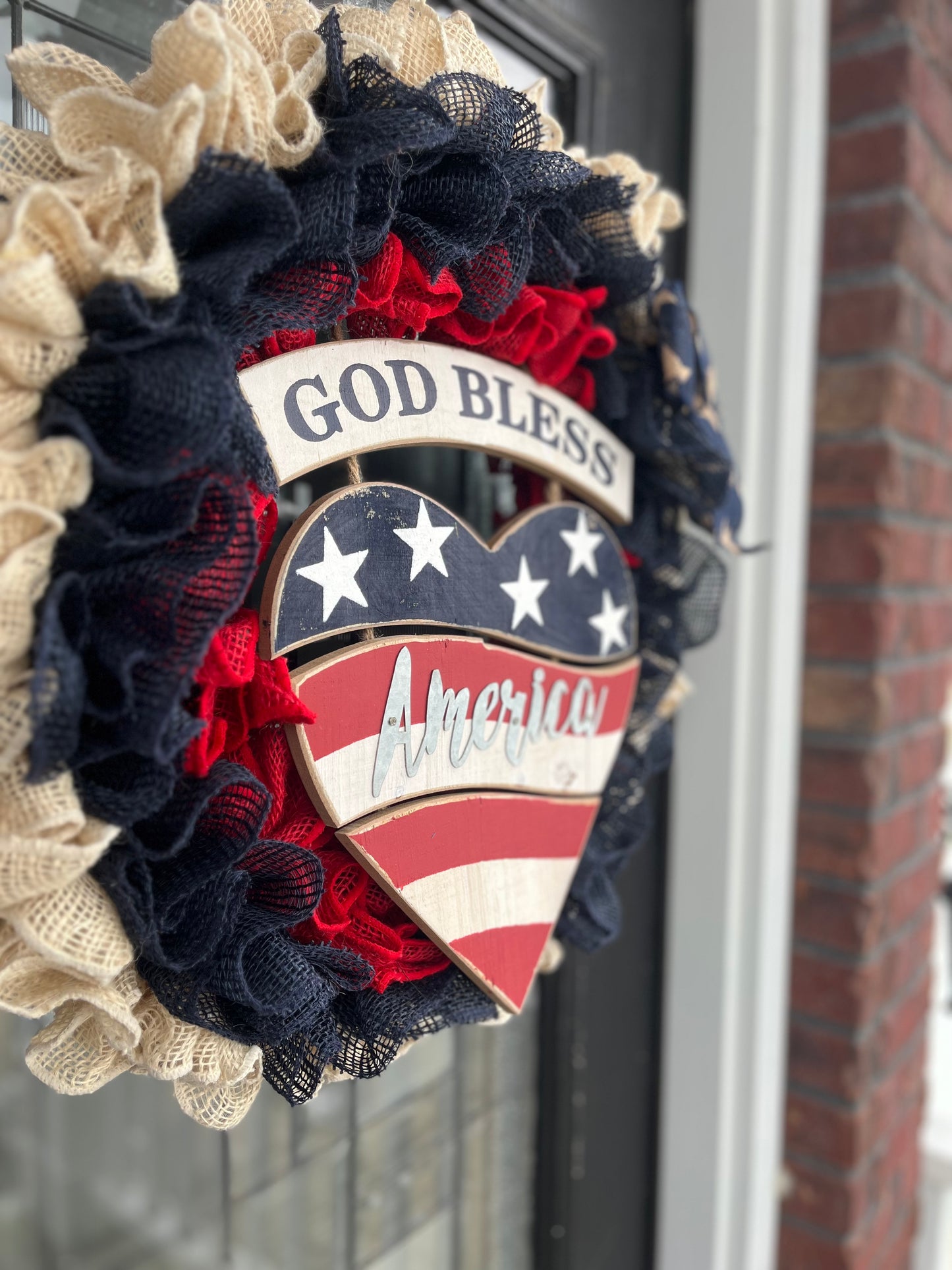 God Bless the USA Wreath