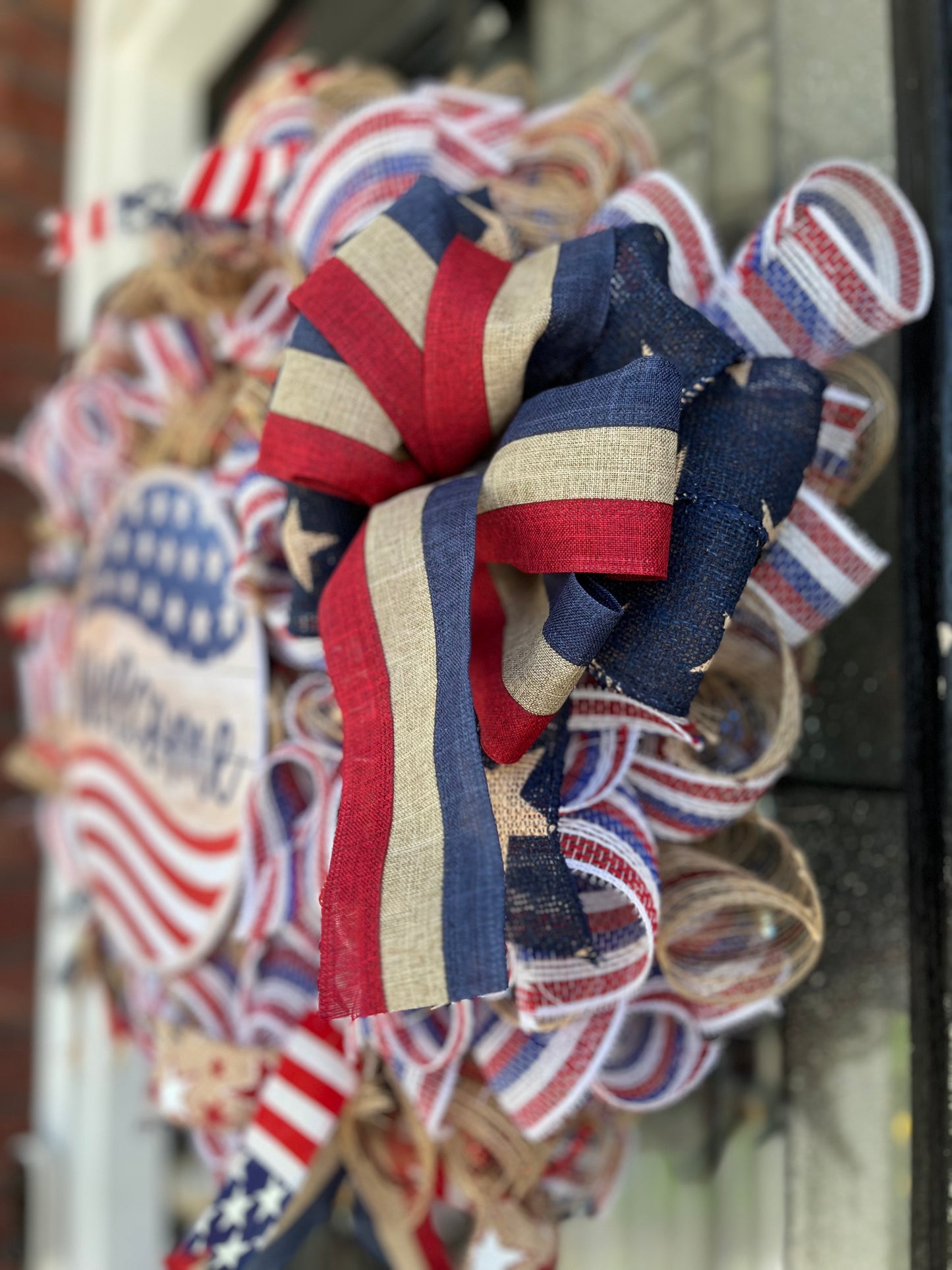 Fourth of July wreath