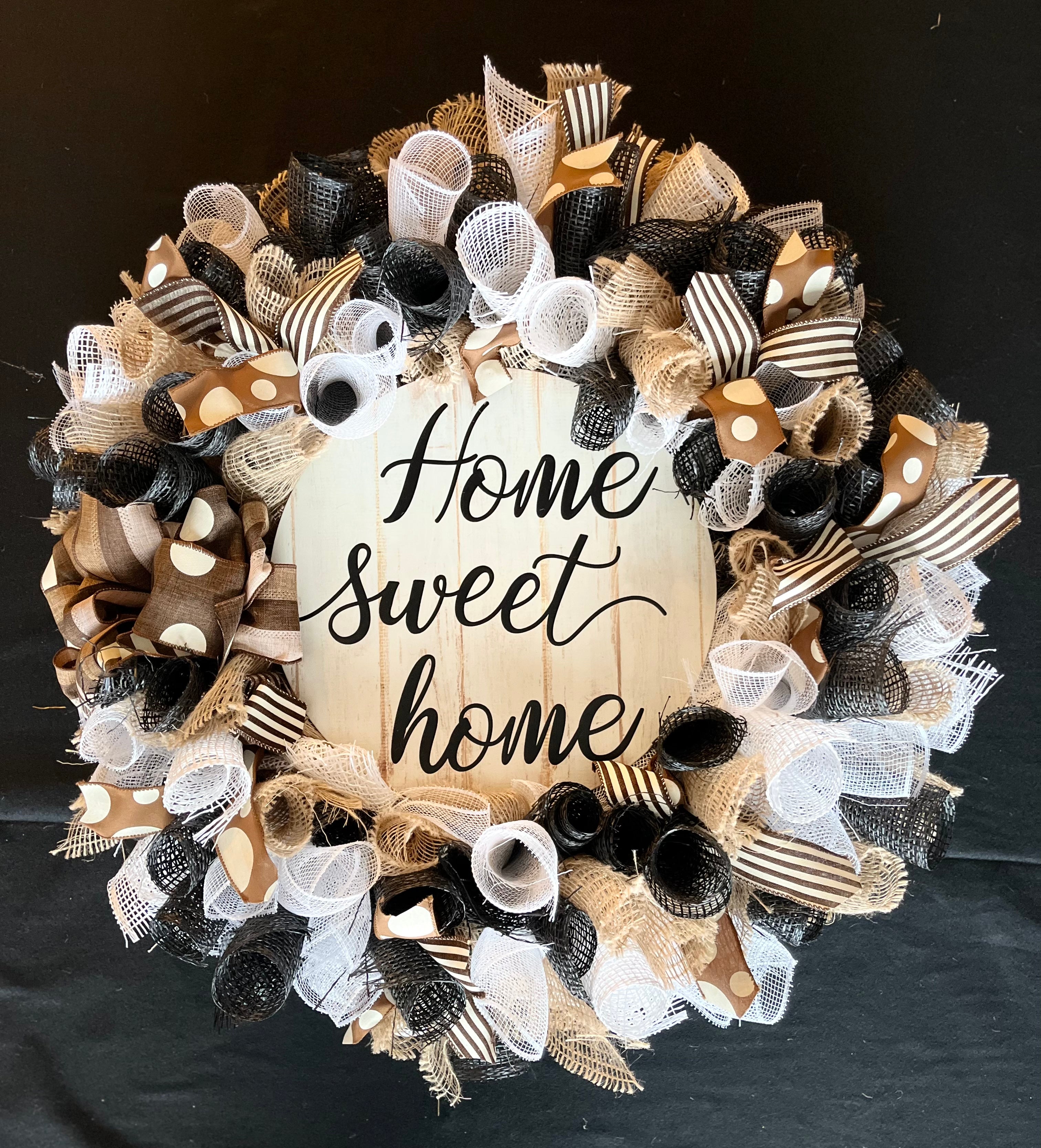 Offers HOME wreath