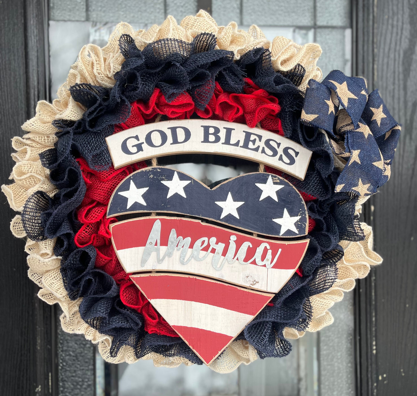 God Bless the USA Wreath