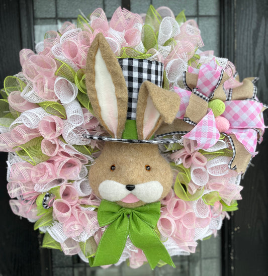 Bunny Head Wreath/Easter Wreath