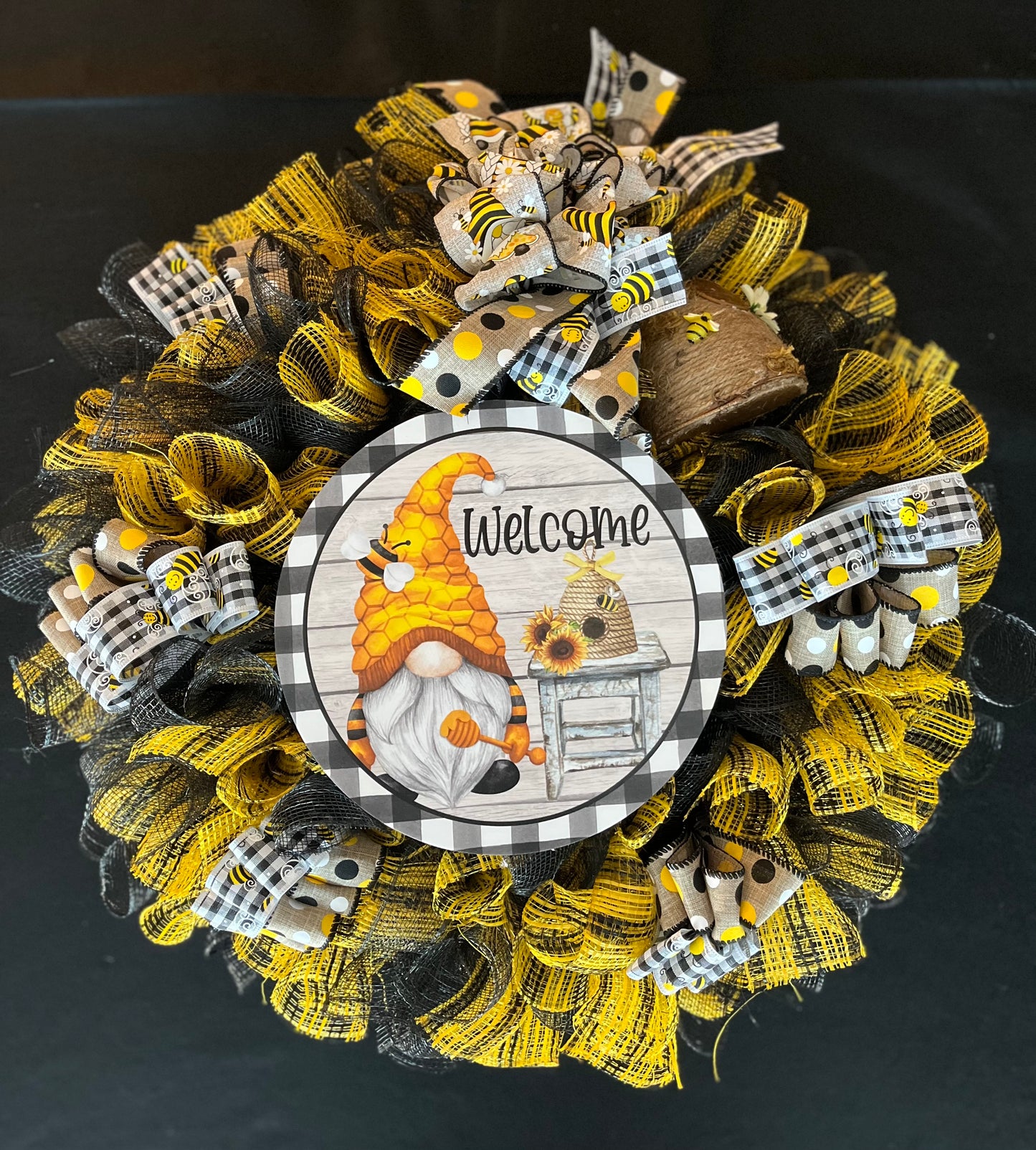 Bee Gnome Wreath