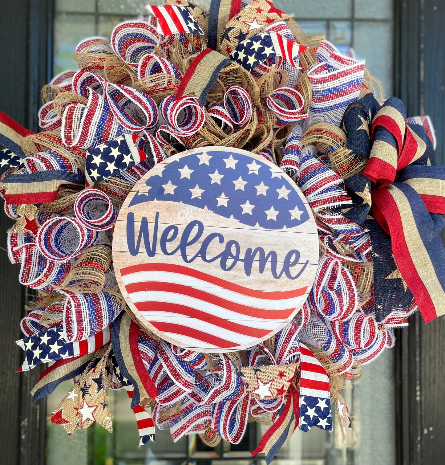 Fourth of July wreath