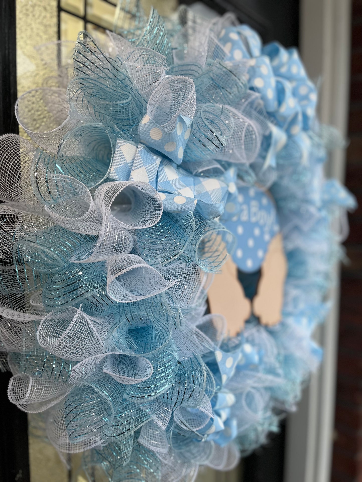 Baby Boy Wreath