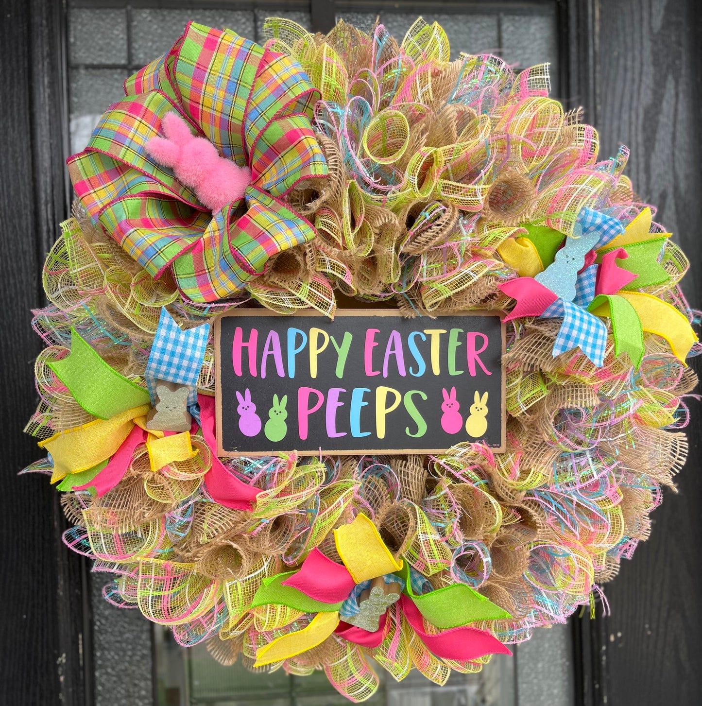 Welcome Peeps Easter Wreath