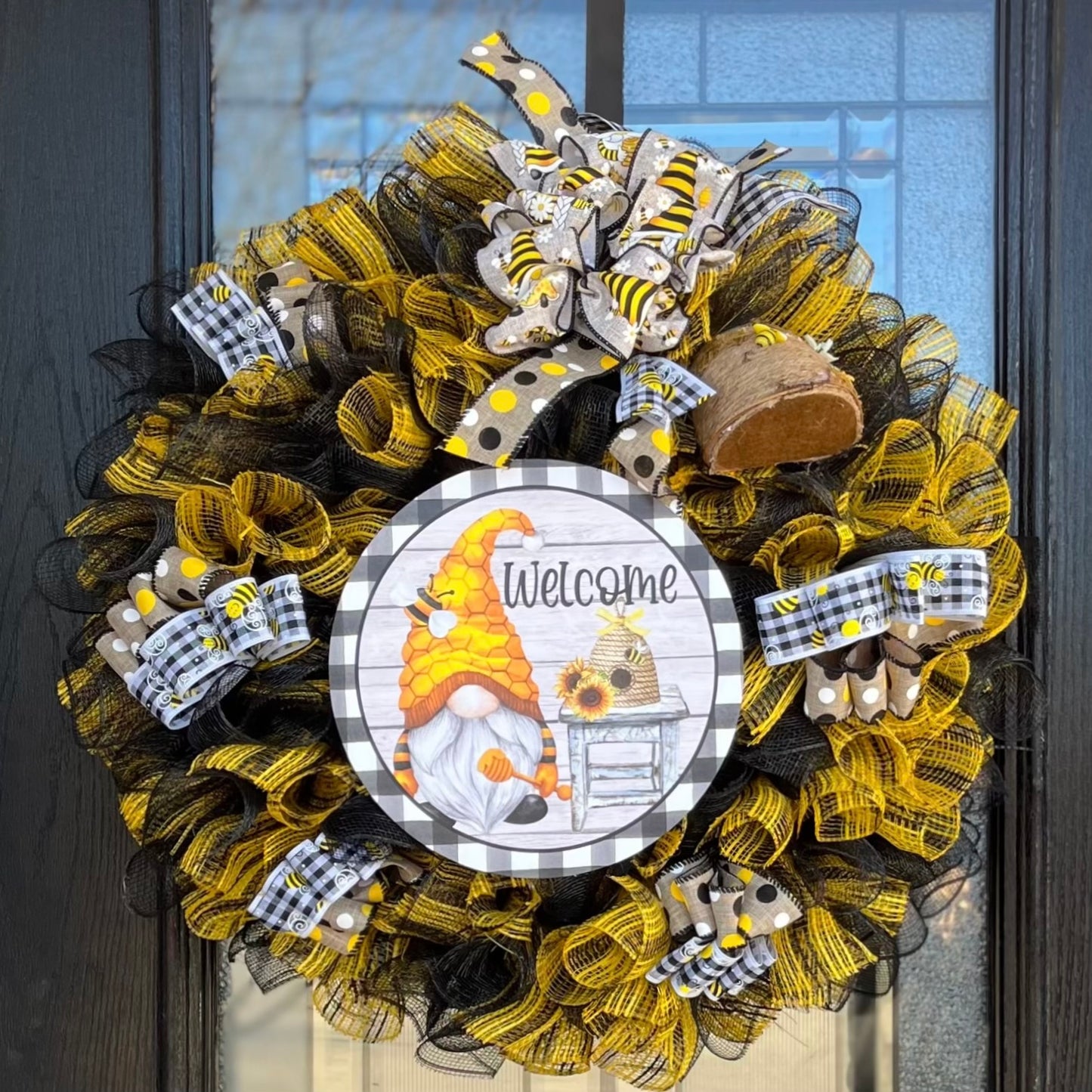 Bee Gnome Wreath