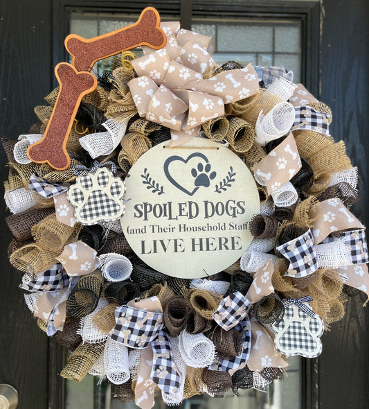 Spoiled Dogs Wreath