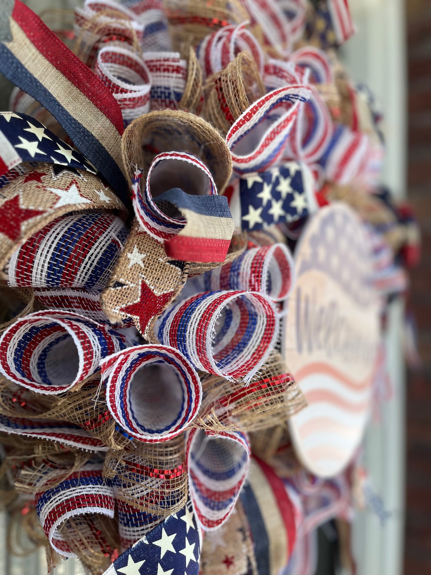 Fourth of July wreath