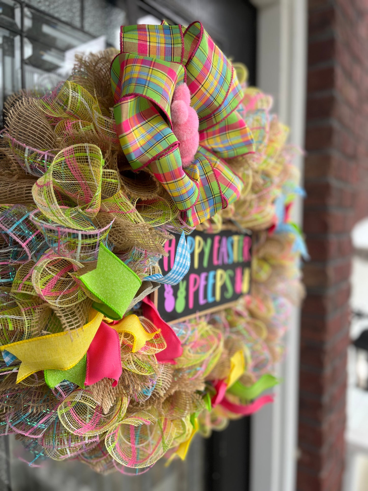 Welcome Peeps Easter Wreath